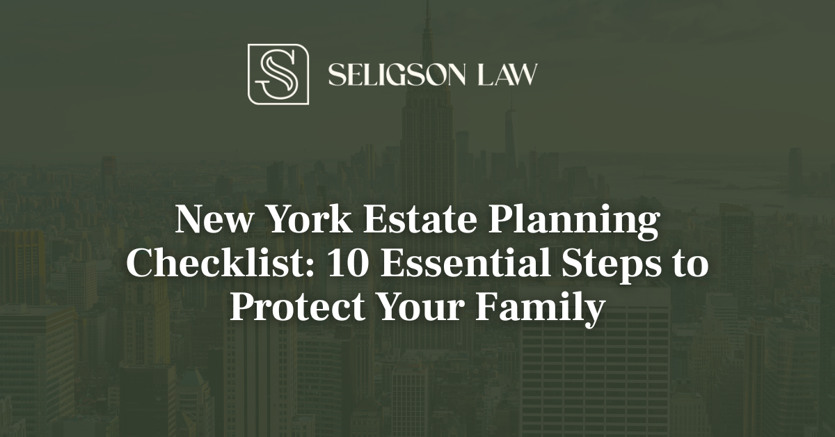 New York Estate Planning Checklist